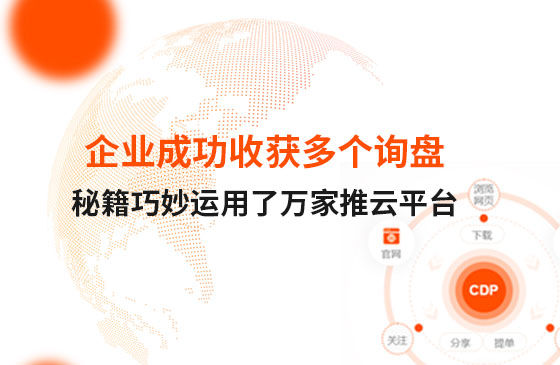 企業(yè)成功收獲多個詢盤，秘籍正是巧妙運用了萬家推云平臺！